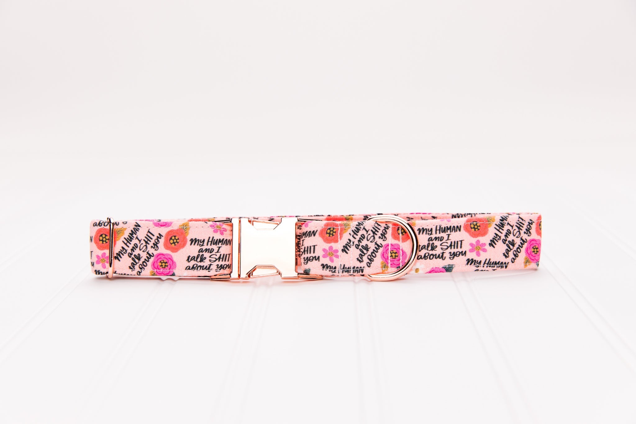 My Human and I Talk Shit About You Dog Collar