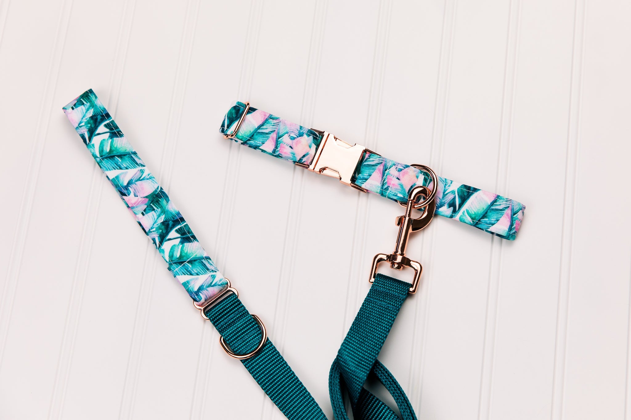 Tropical Banana Leaf Water Resistant Dog Collar