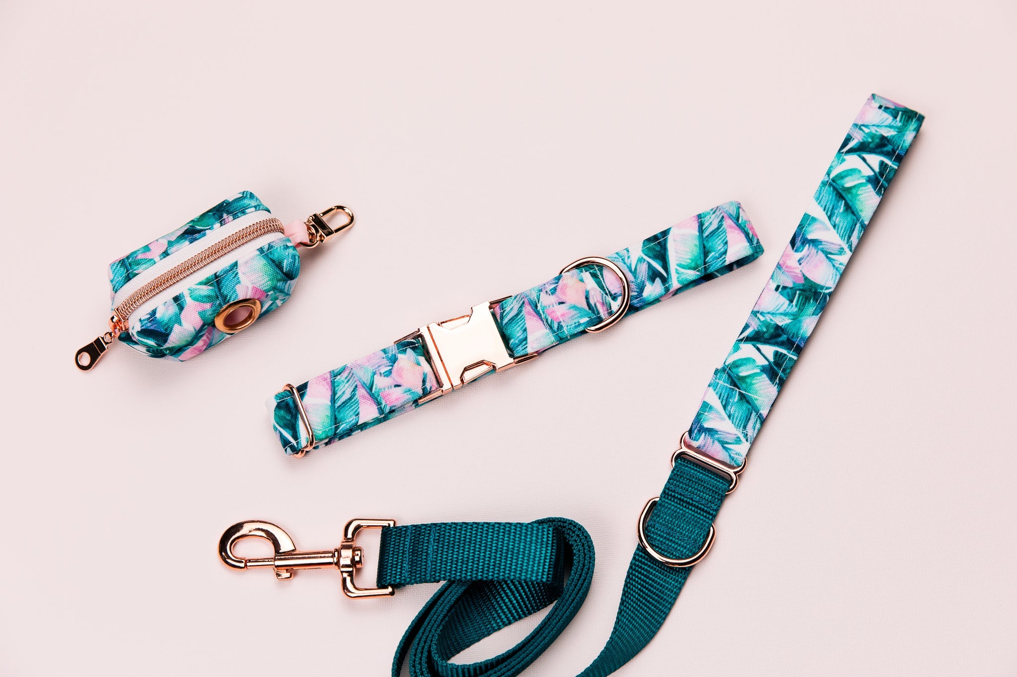 Tropical Banana Leaf Water Resistant Dog Collar