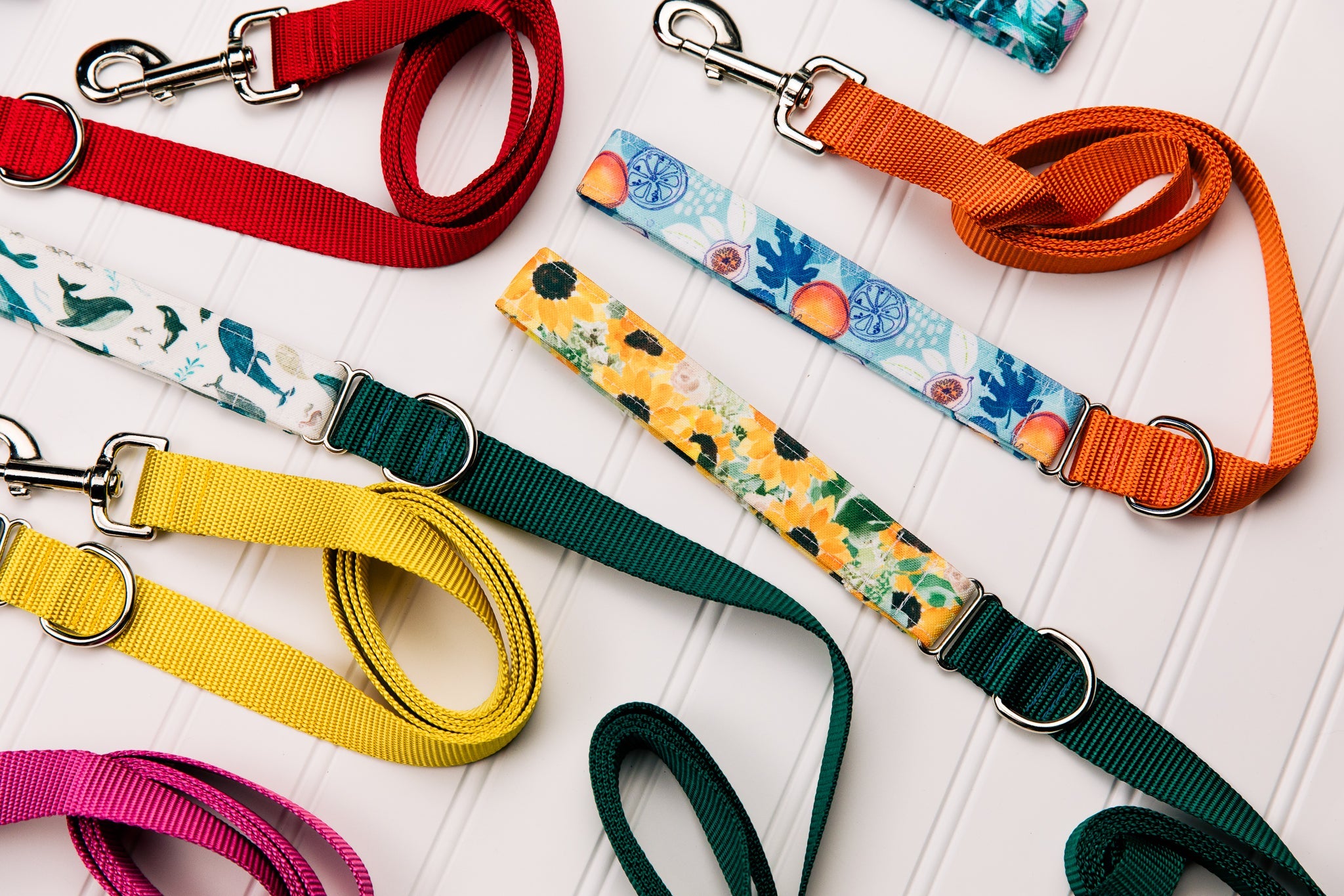 Sunflowers Matching Dog Leash